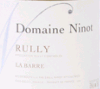 Domaine Ninot - RULLY BLANC - La Barre